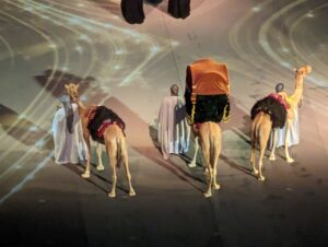 Camels at the opening ceremony of the FIFA World Cup
