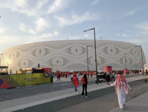 Al Thumama stadium at the FIFA World Cup in Qatar